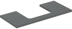Geberit One Blat baie pentru lavoar 105x47xH3 cm, cu decupaj central, antracit (lava) (505.284.00.3)