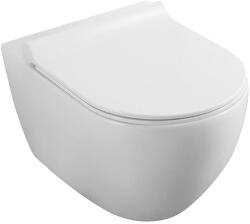 Fluminia Capac WC slim Fluminia Minerva Quick Release softclose alb (C2210R) - brico