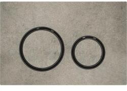 Geberit Sigma21 Clapeta de actionare dual-flush, gri/negru cromat (aspect beton) (115.651.JV.1)