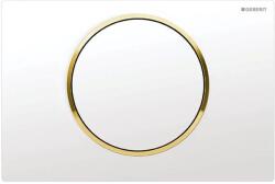 Geberit Sigma10 Clapeta de actionare WC, functie Start&Stop, alb/auriu (115758kk5)