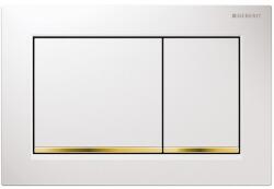 Geberit Omega30 Clapeta de actionare WC, alb/auriu (115080kk1)