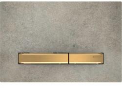 Geberit Sigma50 Clapeta de actionare dual-flush, gri/auriu (aspect beton) (115.672.jv.2)