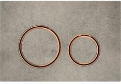 Geberit Sigma21 Clapeta de actionare dual-flush, gri/rose gold (aspect beton) (115.650.JV.1)