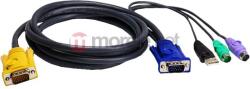 ATEN 2l-5302up кабел за клавиатура, видео и мишка (kvm) Черен 1, 8 м (2l5302up) (2l5302up)
