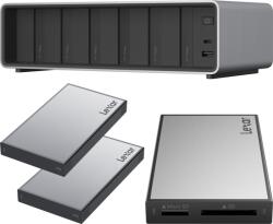Lexar Docking Station Lexar Professional Workflow Pro with Thunderbolt4 uplink I with SD/microSD reader and 2x2TB SSD (LPWF800/710/2x502T)
