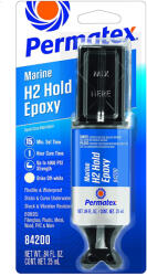Permatex Kétkomponensű rugalmas, vízálló epoxy ragasztó Marine H2 Hold Permatex 84200