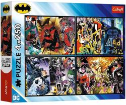 Trefl Batman - Gotham hősei és gonosztevői 4x250 db-os (13310)
