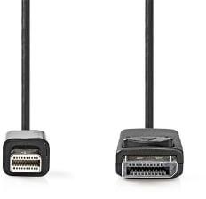 Nedis mini Displayport 1.2 - DisplayPort kábel 2m fekete (CCGL37400BK20) (CCGL37400BK20)