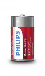Philips Power alkaline C/LR14 elem 2db (LR14P2B/10) (LR14P2B/10) - aqua