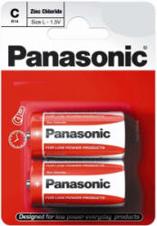 Panasonic 1.5V C elem cink-mangán (2db / csomag) (R14R-2BP) (R14R-2BP)