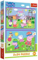 Trefl Peppa Pig 2x24 piese 34435 Puzzle