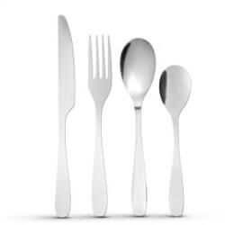 Bewello Evőeszköz készlet - matt ezüst - 16 részes (BW1022B) (BW1022B)
