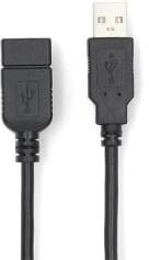 Nedis USB hosszabító / toldó kábel, USB 2.0 | USB-A dugó USB-A hüvely 480 Mbps, 3m (CCGL60010BK30) (CCGL60010BK30)