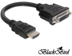 BlackBird HDMI-A apa -> DVI 24+5 anya átalakító kábel 20cm (BH1250)