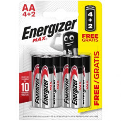 Energizer ELEM MAX ALKALI AA 6-BLISZTER (AA B4+2) (AA B4+2) - aqua