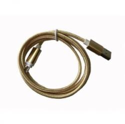 BlackBird Lightning Adatkábel 1m, Arany 2A, Extra erős anyagból, (BH193 GOLD) (BH193 GOLD)