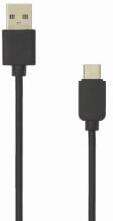 SBOX USB-A - USB-C adat- és töltőkábel 2m fekete (USB-20-TYPEC-2/R) (USB-20-TYPEC-2/R)