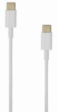 SBOX USB Type-C - USB Type-C adat- és töltőkábel 1m fehér (USB-TYPEC-TYPEC-1/R) (USB-TYPEC-TYPEC-1/R)