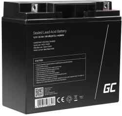 Green Cell AGM VRLA 12V 22Ah karbantartásmentes akkumulátor hajókhoz, robogókhoz, játékokhoz, kerekes székekhez (AGM54)