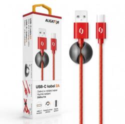 ALIGATOR PREMIUM Cablu de date 2A, USB-C roșu (DATKP12)