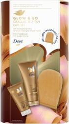 Dove Glow & Go Gradual Self-Tan Gift Set szett a tökéletes barnuláshoz hölgyeknek