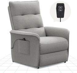 FLEXISPOT Elektromos relax fotel állítható háttámlá, Világosszürke (X1AG)
