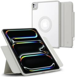 Spigen IPAD Pro 11 (2025) SPIGEN AIR SKIN PRO ONETAP tok álló, ECO bőr hatású aktív FLIP, mágneses, SZÜRKE (ACS08490)