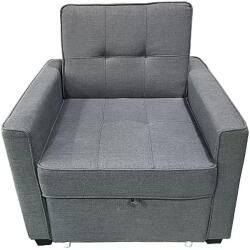 Studio Casa Fotoliu Extensibil Studio Casa Smart Living CONFORT SET A 81 x 84 x 85.5cm Stofa Gri Inchis (BL1880-GRI)
