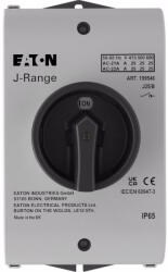 Eaton J főkapcsoló, 25A, tokozott, három pólusú, fekete forg. kar, j25/b-199546 (199546)