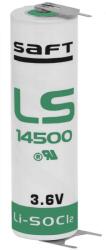 Saft batteries AA 3.6V 2.6Ah ipari elem LS14500-3PFRP