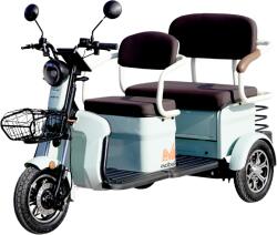 Evotools Triciclu Electric Persoane Scorilo TRP1200 Verde cu Bancheta Dubla 1200 W Autonomie 28 km, viteza maxima de 25 km/h, conform reglementarilor UE, fara permis (683754)