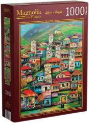 Magnolia Puzzle Magnolia din 1000 piese - Sat frumos (9504) Puzzle