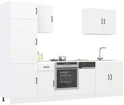 vidaXL Комплект кухненски шкафове от 7 части Lucca, инженерно дърво (3314771)