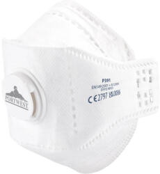 Portwest Eagle FFP3 Szelepes Dolomite Összehajtható Maszk - 10 db, Fehér