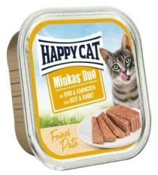 Happy Cat Minkas Duo - marha és nyúl pástétom 16 x 100 g (149854)
