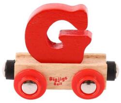 Bigjigs Toys Wagon șine de tren din lemn - Litera G (DDBR107) Trenulet