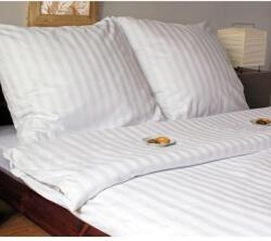  Paplanhuzat, 160x200cm, szatén pamut, fehér, 1 cm-es csíkok, 140g/m2, 30 cm-es átlapolásos záródás (1946406)