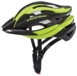 Cratoni Sisak C-tracer lime-black rubber S-M 53-56 cm