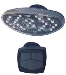 VeloGo Villogó hátsó 5 led piros + irányjelző USB