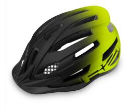 R2 Bukósisak ATH33D/L Inmold SPIRIT matt fekete/neonsárga (58 - 61cm)