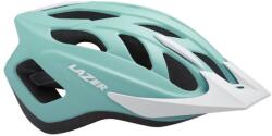 Lazer Fejvédő J1 Matt Menta Zöld Fehér+Háló +Led