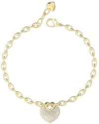 Guess Bratara Guess Crazy in love cu inima si cristale JUBB05214JWYG