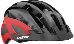 Lazer Fejvédő Compact Dlx Fekete Piros Unisize