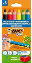BIC 6 db színes ceruzakészlet, BIC Kids, hegyezővel, 197x98 mm (ATE-619702)