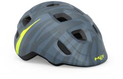 MET Hooray gyermek kerékpáros sisak, matt kék-zebra, 46-52 cm (XS)