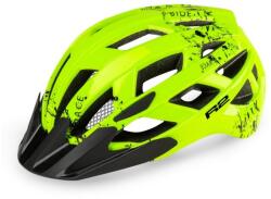 R2 Bukósisak gyerek LUMEN JUNIOR (gyerek) ATH20B/S Inmold, ledes, fluo sárga/fekete (52 - 55 cm) - bringaboard