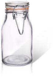 Orion Üveg, Orion, 200 ml, 5, 5x5, 5x11 cm, üveg, légmentesen záródó gumitömítéssel, univerzális használatra, ideális befőttek tárolására, átlátszó (124673)