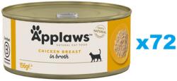 Applaws Cat Csirkemell húslevesben 72x156g