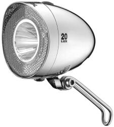 XLC Lámpa elemes első, Retro LED, króm, 20 LUX, kapcsoló