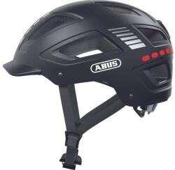 ABUS kerékpáros városi sisak Hyban 2.0 LED, ABS, signal black, XL
